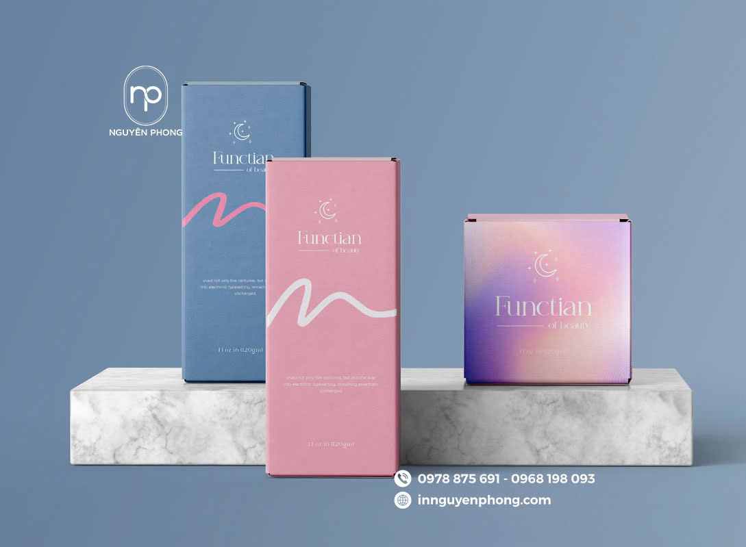 Hộp giấy đựng mỹ phẩm theo yêu cầu: Tạo điểm nhấn riêng biệt